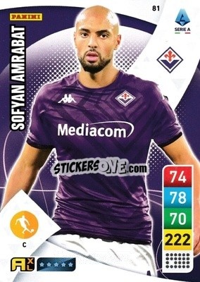 Sticker Sofyan Amrabat - Calciatori 2022-2023. Adrenalyn XL n. 81 - Panini
