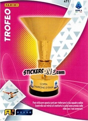 Sticker Trofeo (200 Coins) - Calciatori 2022-2023. Adrenalyn XL n. 471 - Panini