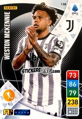 Sticker Weston McKennie - Calciatori 2022-2023. Adrenalyn XL n. 138 - Panini