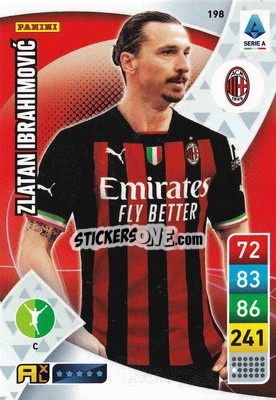Sticker Zlatan Ibrahimović - Calciatori 2022-2023. Adrenalyn XL - Panini