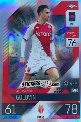 Sticker Aleksander Golovin - UEFA Champions League & Europa League 2022-2023. Match Attax n. CR15 - Topps