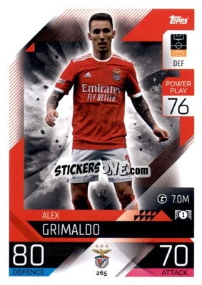 Sticker Alex Grimaldo - UEFA Champions League & Europa League 2022-2023. Match Attax n. 265 - Topps