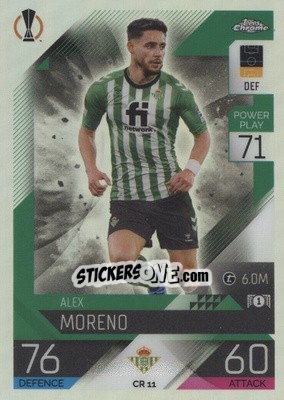Sticker Alex Moreno - UEFA Champions League & Europa League 2022-2023. Match Attax n. CR11 - Topps