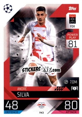 Sticker Andre Silva - UEFA Champions League & Europa League 2022-2023. Match Attax n. 243 - Topps