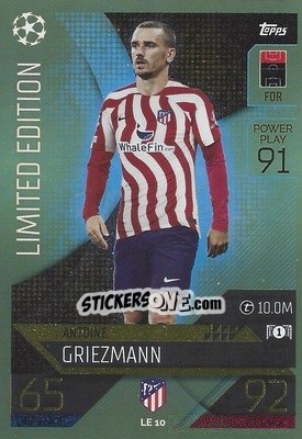 Sticker Antoine Griezmann - UEFA Champions League & Europa League 2022-2023. Match Attax n. LE10 - Topps