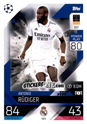 Figurina Antonio Rüdiger - UEFA Champions League & Europa League 2022-2023. Match Attax - Topps