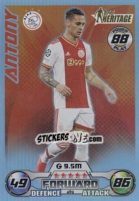 Sticker Antony - UEFA Champions League & Europa League 2022-2023. Match Attax n. 489 - Topps