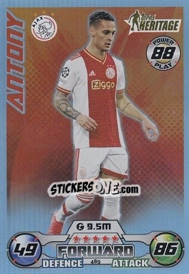 Figurina Antony - UEFA Champions League & Europa League 2022-2023. Match Attax - Topps