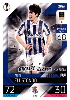 Cromo Aritz Elustondo - UEFA Champions League & Europa League 2022-2023. Match Attax n. 283 - Topps