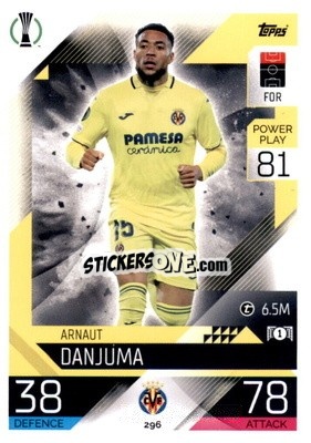 Sticker Arnaut Danjuma - UEFA Champions League & Europa League 2022-2023. Match Attax n. 296 - Topps