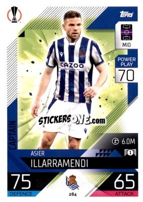 Sticker Asier Illarramendi  - UEFA Champions League & Europa League 2022-2023. Match Attax n. 284 - Topps