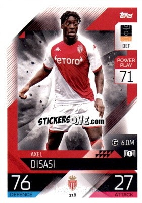 Figurina Axel Disasi - UEFA Champions League & Europa League 2022-2023. Match Attax - Topps