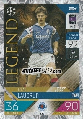 Sticker Brian Laudrup - UEFA Champions League & Europa League 2022-2023. Match Attax n. 423 - Topps