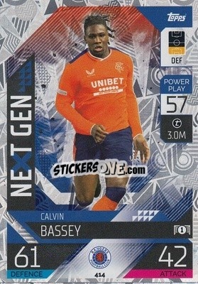 Sticker Calvin Bassey - UEFA Champions League & Europa League 2022-2023. Match Attax n. 414 - Topps