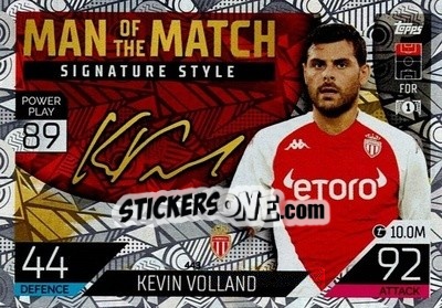 Sticker Kevin Volland - UEFA Champions League & Europa League 2022-2023. Match Attax n. 443 - Topps