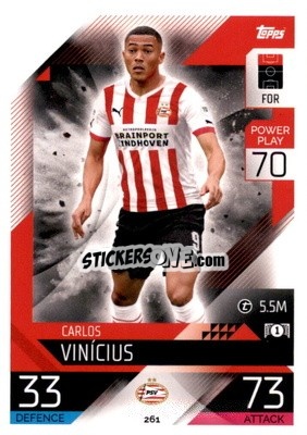 Sticker Carlos Vinicius - UEFA Champions League & Europa League 2022-2023. Match Attax n. 261 - Topps