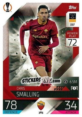 Sticker Chris Smalling - UEFA Champions League & Europa League 2022-2023. Match Attax n. 365 - Topps