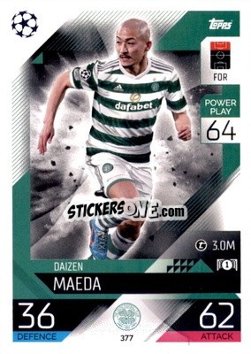 Sticker Daizen Maeda  - UEFA Champions League & Europa League 2022-2023. Match Attax n. 377 - Topps
