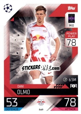 Sticker Dani Olmo  - UEFA Champions League & Europa League 2022-2023. Match Attax n. 240 - Topps