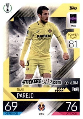 Sticker Dani Parejo - UEFA Champions League & Europa League 2022-2023. Match Attax n. 295 - Topps