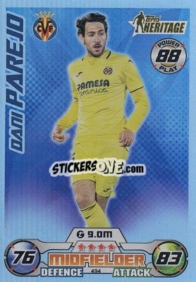 Sticker Dani Parejo - UEFA Champions League & Europa League 2022-2023. Match Attax n. 494 - Topps