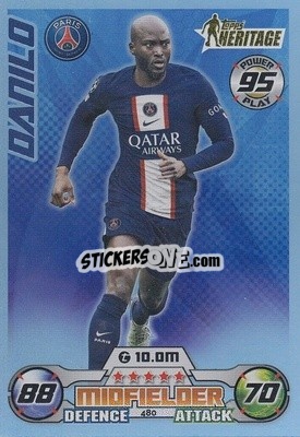 Sticker Danilo Pereira - UEFA Champions League & Europa League 2022-2023. Match Attax n. 480 - Topps