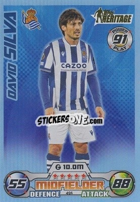 Sticker David Silva - UEFA Champions League & Europa League 2022-2023. Match Attax n. 491 - Topps