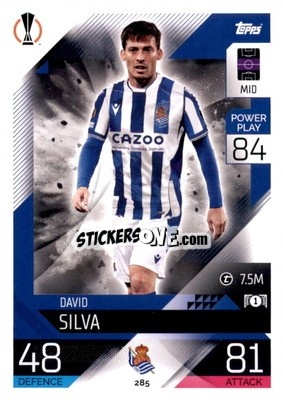 Sticker David Silva - UEFA Champions League & Europa League 2022-2023. Match Attax n. 285 - Topps