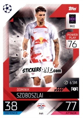 Sticker Dominik Szoboszlai  - UEFA Champions League & Europa League 2022-2023. Match Attax n. 241 - Topps
