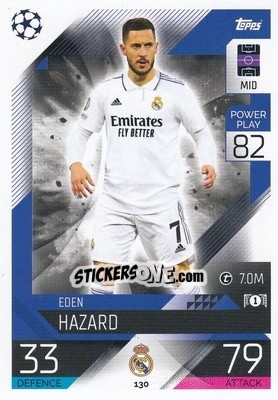 Sticker Eden Hazard - UEFA Champions League & Europa League 2022-2023. Match Attax - Topps