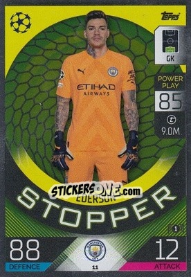 Sticker Ederson - UEFA Champions League & Europa League 2022-2023. Match Attax n. 11 - Topps