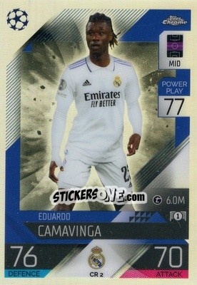 Sticker Edouad Camavinga - UEFA Champions League & Europa League 2022-2023. Match Attax n. CR2 - Topps
