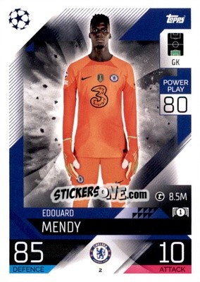 Sticker Edouard Mendy - UEFA Champions League & Europa League 2022-2023. Match Attax - Topps
