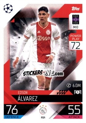 Sticker Edson Álvarez - UEFA Champions League & Europa League 2022-2023. Match Attax n. 251 - Topps