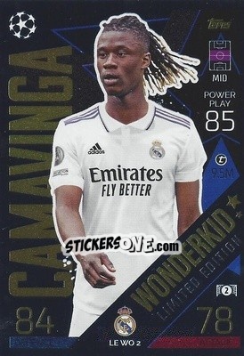 Sticker Eduardo Camavinga - UEFA Champions League & Europa League 2022-2023. Match Attax n. LEWO2 - Topps