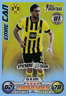 Figurina Emre Can - UEFA Champions League & Europa League 2022-2023. Match Attax - Topps