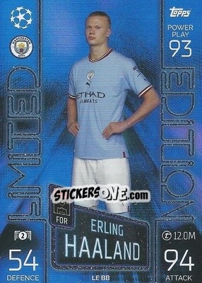 Sticker Erling Haaland - UEFA Champions League & Europa League 2022-2023. Match Attax n. LEBB - Topps