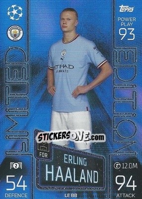 Figurina Erling Haaland - UEFA Champions League & Europa League 2022-2023. Match Attax - Topps