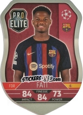 Figurina Fati - UEFA Champions League & Europa League 2022-2023. Match Attax - Topps