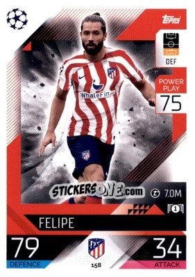 Sticker Felipe - UEFA Champions League & Europa League 2022-2023. Match Attax n. 158 - Topps