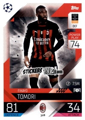 Sticker Fikayo Tomori - UEFA Champions League & Europa League 2022-2023. Match Attax n. 328 - Topps