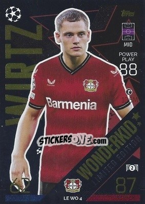 Sticker Florian Wirtz - UEFA Champions League & Europa League 2022-2023. Match Attax n. LEWO4 - Topps
