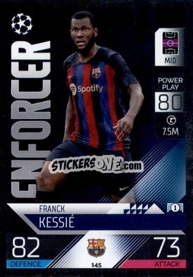 Sticker Franck-Yannick Kessie - UEFA Champions League & Europa League 2022-2023. Match Attax n. 145 - Topps