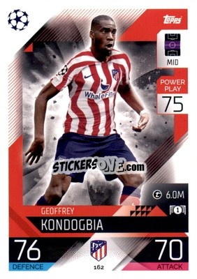 Sticker Geoffrey Kondogbia - UEFA Champions League & Europa League 2022-2023. Match Attax n. 162 - Topps