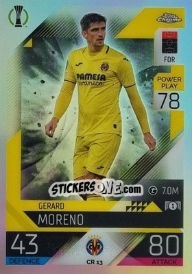 Sticker Gerard Moreno - UEFA Champions League & Europa League 2022-2023. Match Attax n. CR13 - Topps