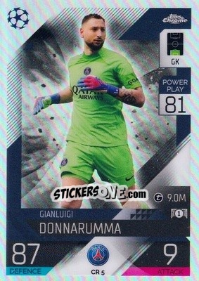 Sticker Gianluigi Donnarumma - UEFA Champions League & Europa League 2022-2023. Match Attax n. CR5 - Topps