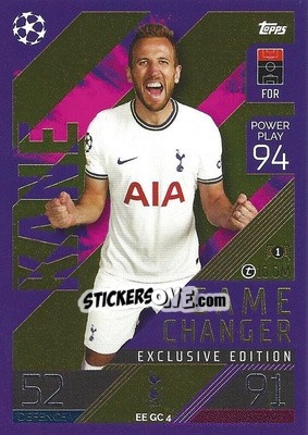 Sticker Harry Kane   - UEFA Champions League & Europa League 2022-2023. Match Attax n. EEGC4 - Topps