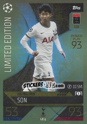 Sticker Heung-Min Son - UEFA Champions League & Europa League 2022-2023. Match Attax n. LE5 - Topps