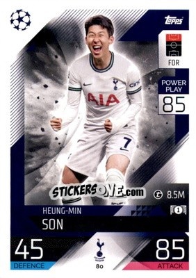 Sticker Heung-Min Son - UEFA Champions League & Europa League 2022-2023. Match Attax n. 80 - Topps