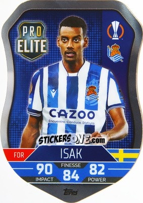 Sticker Isak - UEFA Champions League & Europa League 2022-2023. Match Attax n. SH14 - Topps